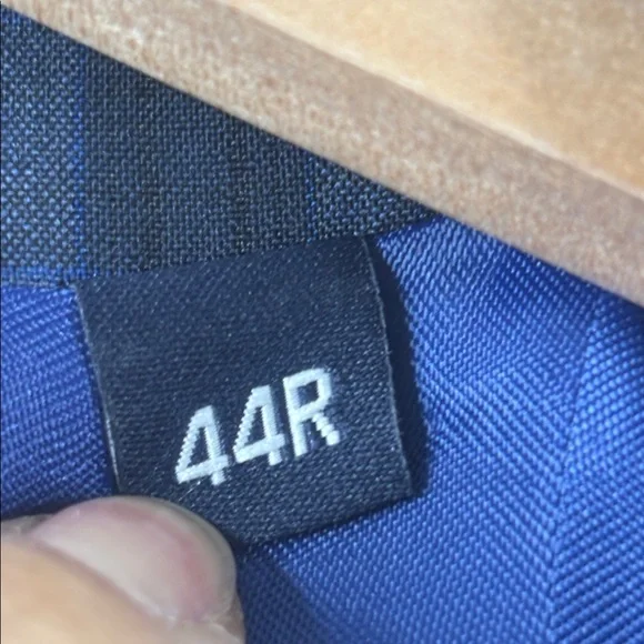 NWT Ben Sherman Mens Navy Blue Plaid Blazer Sport Coat Size 44R - Picture 3 of 16